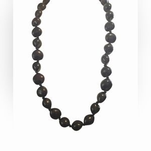Kukui Tree Nut Lei 32 Natural Brown Genuine Nuts Approx 38" Long Vntg New W/Tag